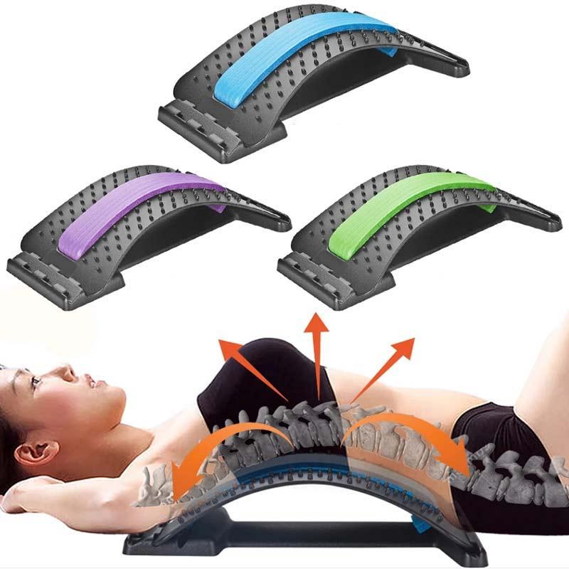 

Stretch Equipment Back Massager Stretcher Fitness Lumbar Support Relaxation Mate Spinal Pain Relieve Chiropractor Messager