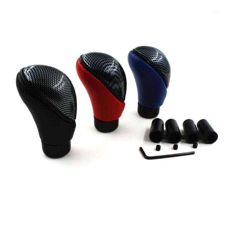 

Shift Knob Universal Black Leather Racing Sport Manual Gear Head Carbon Stick Cover Handle Shifter Lever1