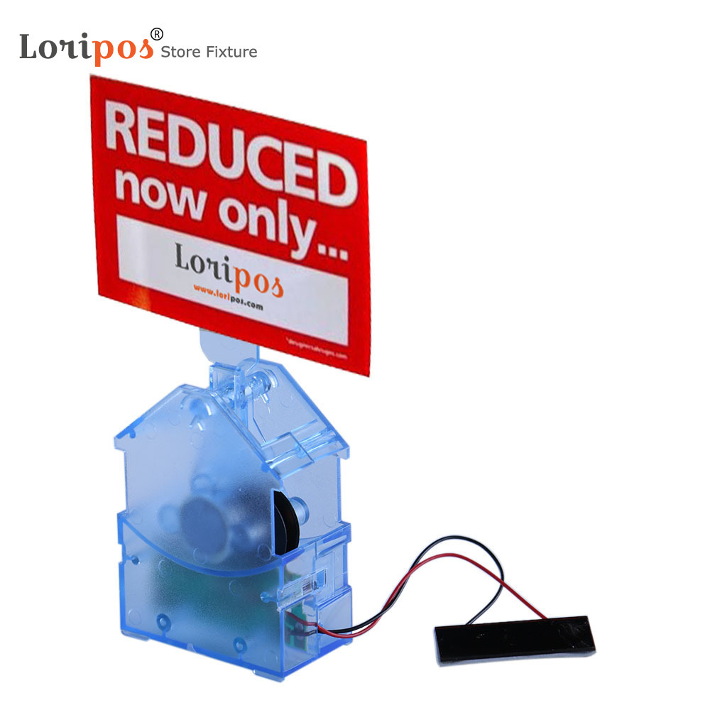 Solar Wobbler Adhesive Sign Holder | Shelf Price Talker | Counter Top Point Of Sale Device Shaking Label Clip | Loripos-image-753966813