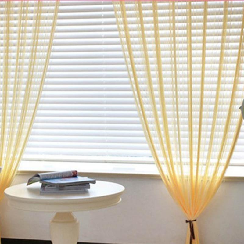 

Divider Yarn String Curtain Strip Tassel Drape Decoration Door Windows Panel Curtainf for Living Room 2m x 1m