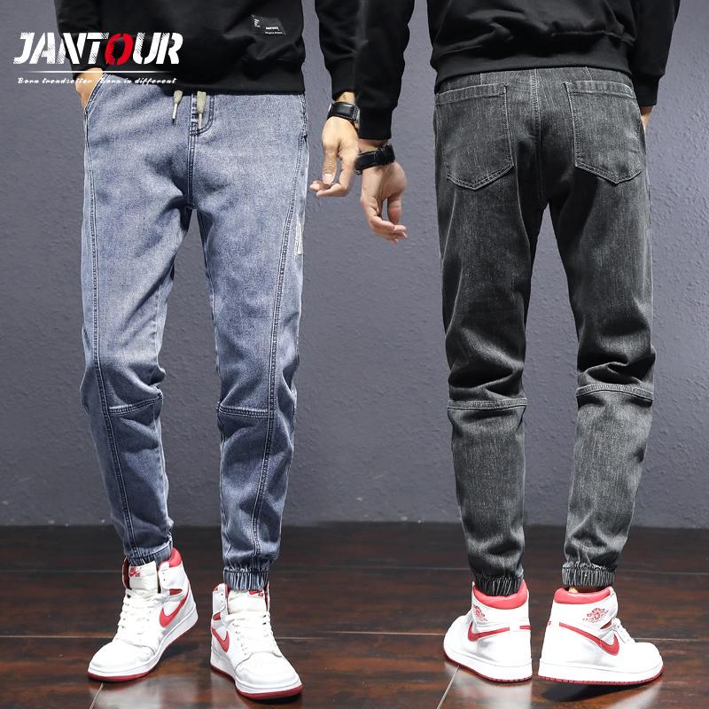 

Autumn Winter Casual Harem Pants Men 2020 Men Jeans Fashion Patchwork Big Pocket Slim Jeans Moto Style Thicken Pants Man -3XL, Blue