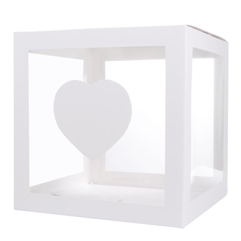 

Balloon Box for Baby Shower Clear Wedding Anniversary Decor Boxes Block