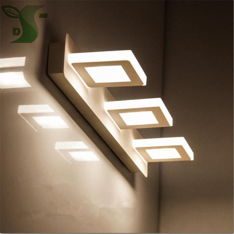

2020 New 6W/9W 32cm/48cm long highlight led mirror light white/warm white acrylic bathroom makeup lamp factory direct
