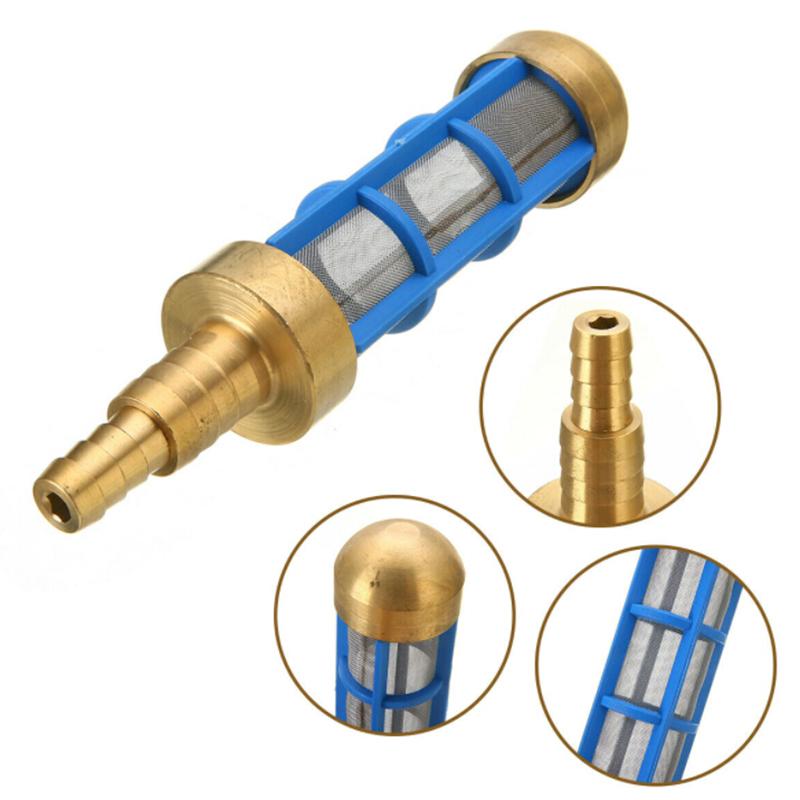 

Pressure Flushing Emergency Water Pipe Filter 3/4" 1/2" Pressure Washer Hose Water Suction Strainer Pickup Filter Car Cleaning, As pic