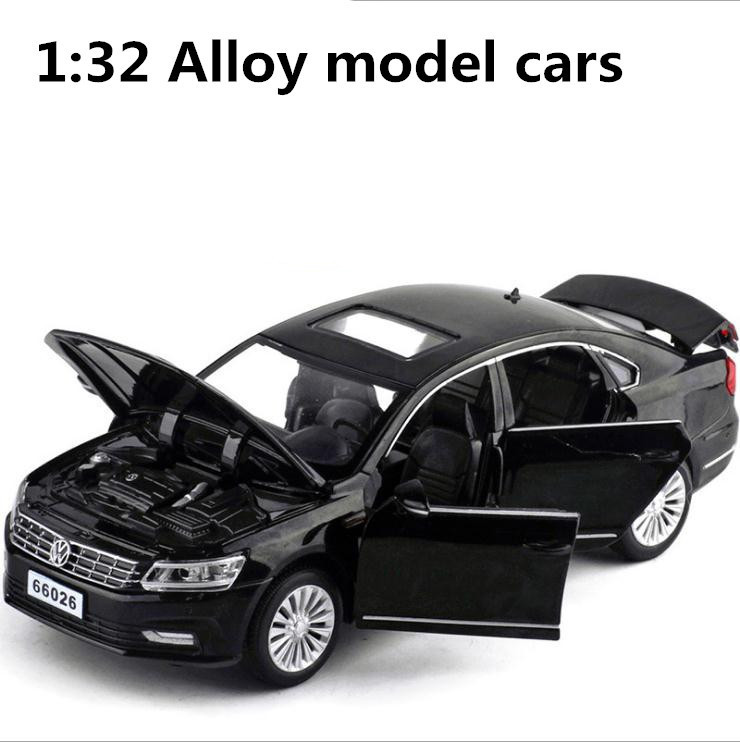 

car,high 1:32 Passat,deicast alloy simulation pull metal back model,6 open the door toy vehicles,musical&flashing,free shipping