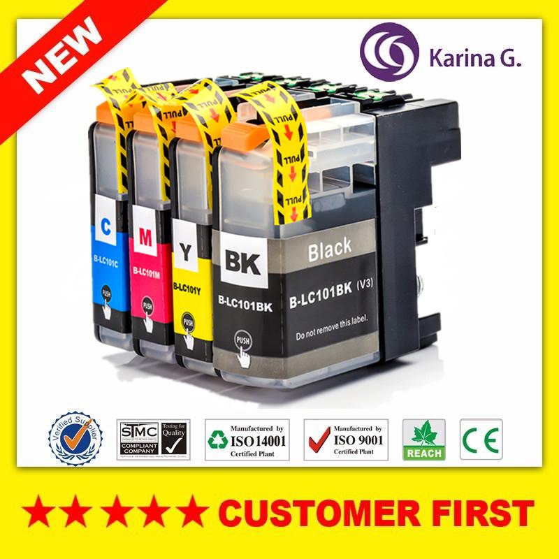 

Compatible for Brother LC101 LC103 Ink Cartridge Suit for Printer MFC-J285DW J450DW J470DW J475DW J650DW