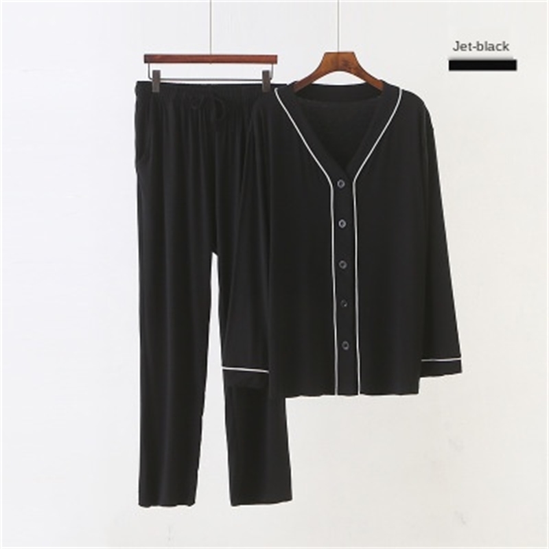 

2021 New Modal Autumn Women's Pajamas Long Pants Defines Elastic Girls Loose Leisure Topos 6 Colors 7WRA, Army green.