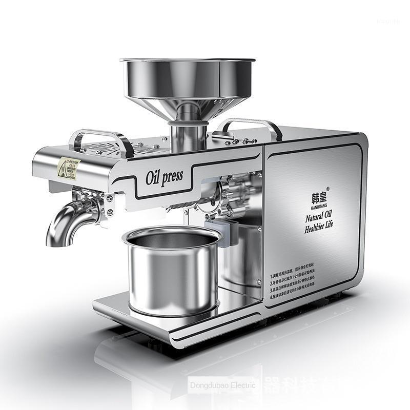 

220VHeat and Cold home oil press machine pinenut, cocoa soy bean olive oil press machine high extraction rate1