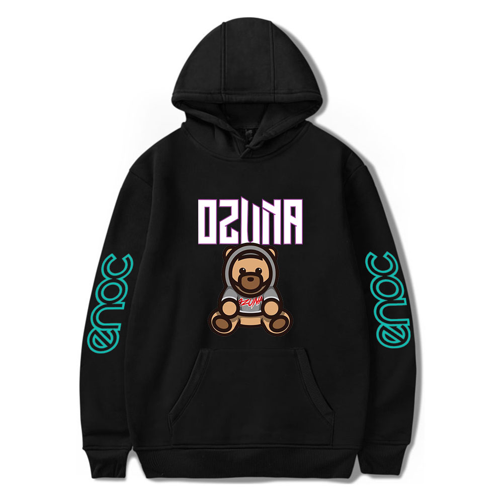 

OZUNA ENOC Sweatshirt Men Women Fashion Popular Harajuku Hoodie Autumn Plush Fleece Hoodies Cartoon Bear Print Pullovers, Red