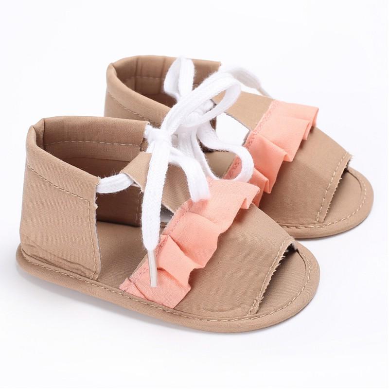 

2020 Summer Baby Shoes For Baby Girls Toddler First Walkers Shoes National Wind Straps Soft Sole, Blue