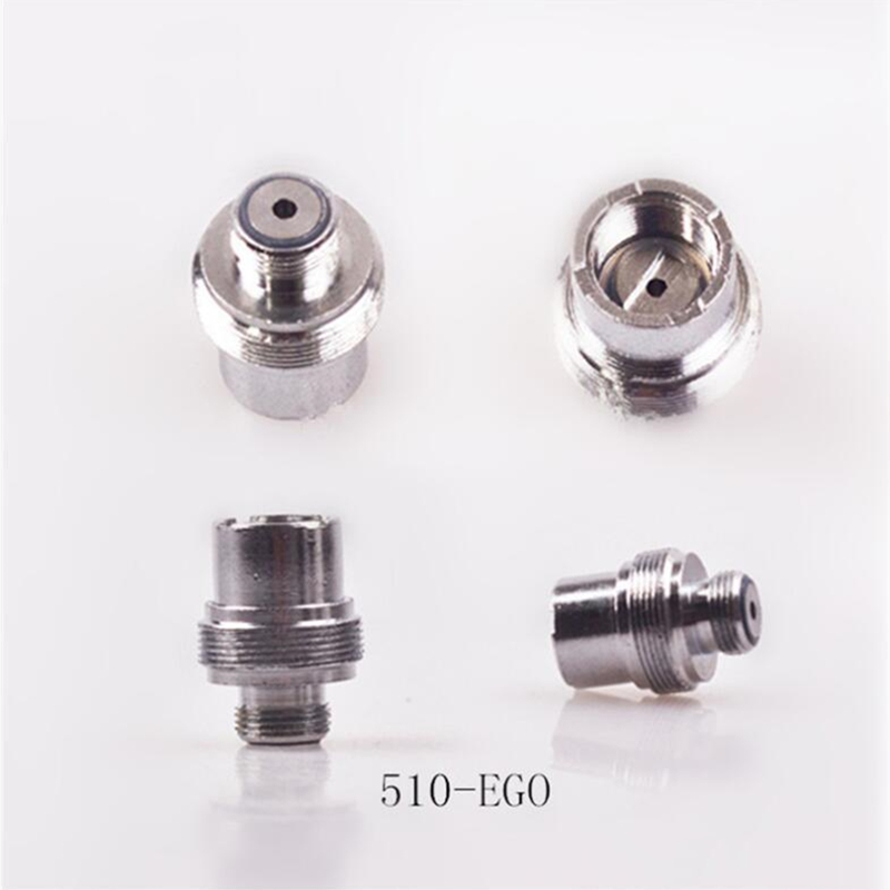 

510 to eGo Adapter Ecig Metal Connector eGo-510 Battery Screw Threading Converter Extender For Atomizer Cartomizer Clearomizer