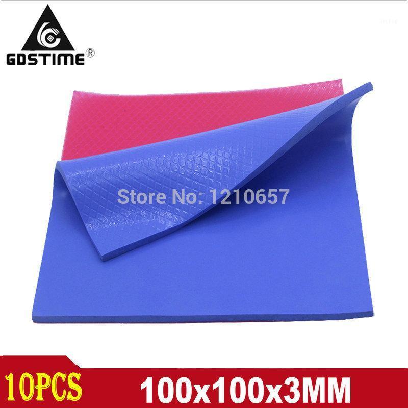 

10Pieces Gdstime 100x100x3mm CPU Thermal Pad GPU IC Chipest Cooler Heatsink Cooling Conductive Silicone Pads 3MM1