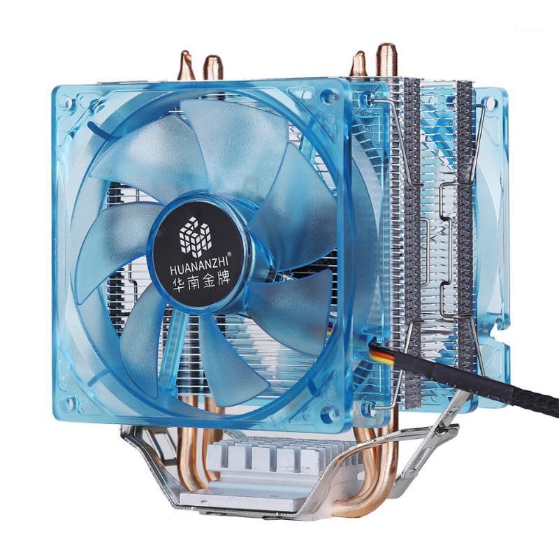 

HUANANZHI A400 CPU cooler for Intel/AMD motherboard tower type 2 heatpipes dual fan LED CPU radiator with cooler adapter1