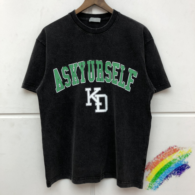 

Heavy Fabric T-shirt Men Women Vintage Font Printing Short Sleeve Tops