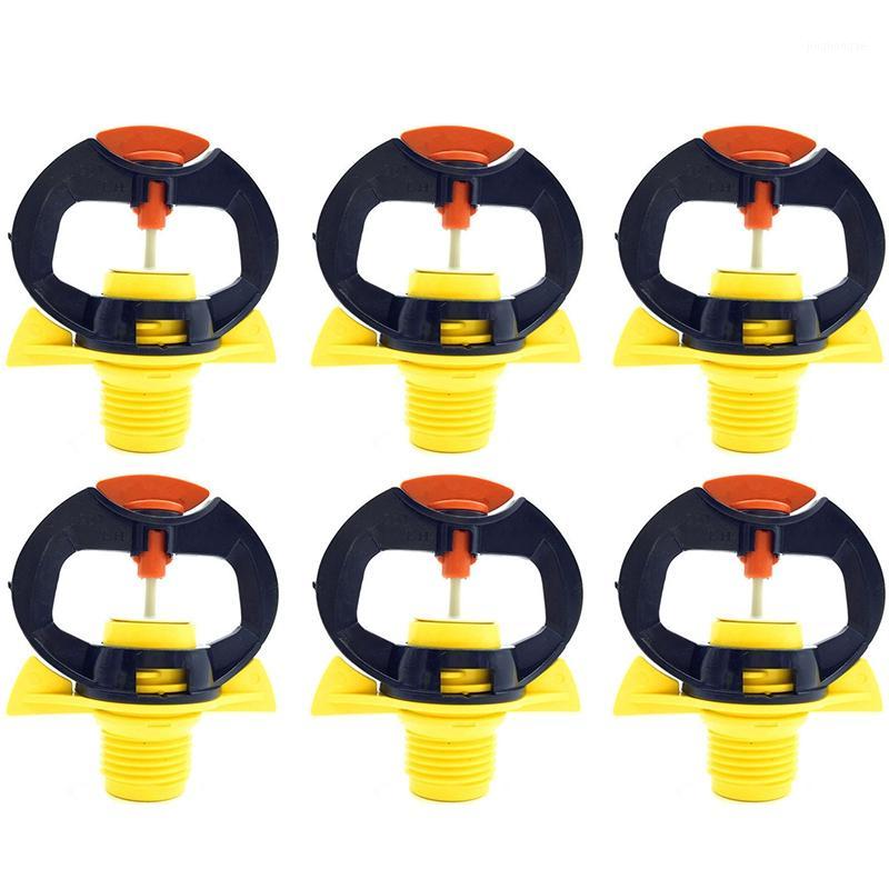 

10 Pcs Plastic Sprinkler Head Middle Distance Nozzle Rain Shape Rotating Nozzle Garden Lawn Irrigation Fittings1, Yellow