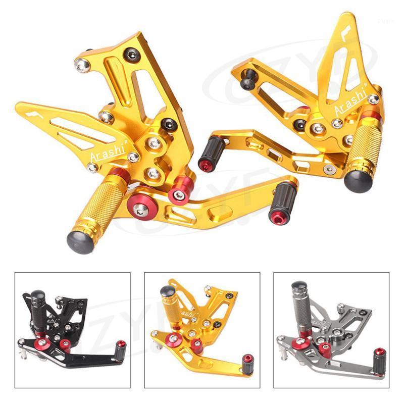 

Motorcycle Adjustable Rear Set Footrests Foot Pegs Assembly For Speed Triple 1050 2011-2014 Pair Spare Parts1