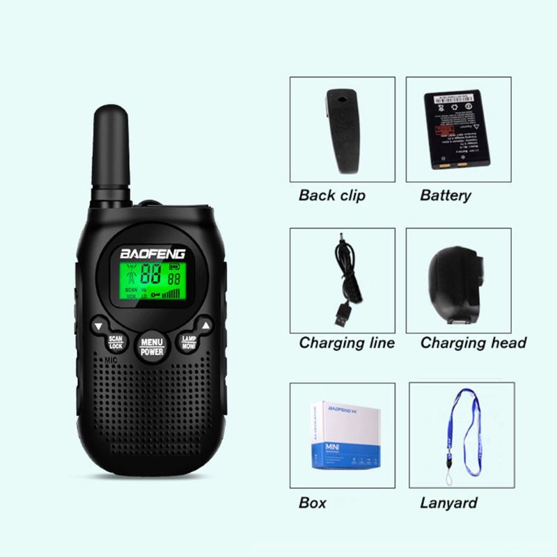 

BAOFENG T6 MINI Two Way Radio BF-T6 Walkie Talkie UHF 400-480mhz 22CH Portable Ham FM CB Radio Handheld Transceiver