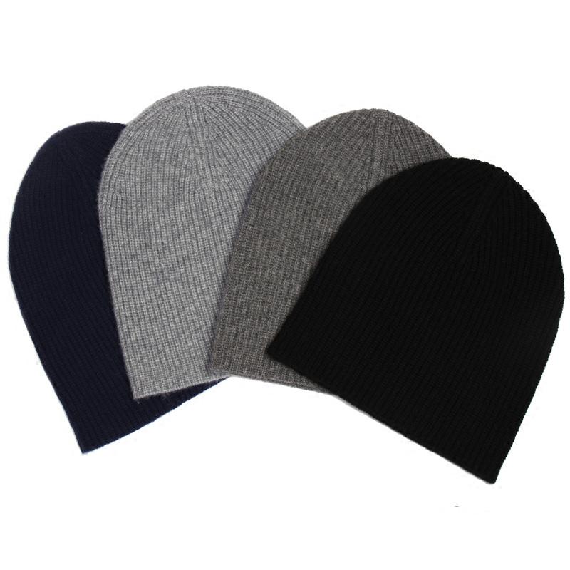

Cashmere unisex leisure warm autumn and winter thick knit hat
