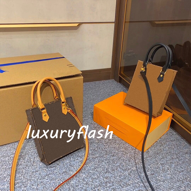 

High Quality Designers Mini Tote Luxurys Handbags Purses Women Shoulder Bag Genuine Leather Crossbody Handbag European Hot Sale 14 x 17cm, Light brown
