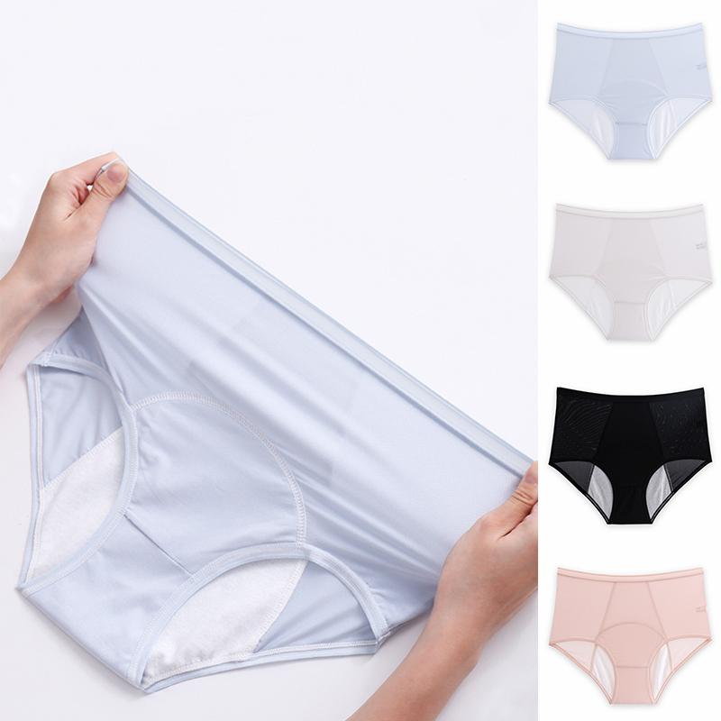 

Sexy Mesh Blue Black Leakproof Women Menstrual Panties Breathable Fast Absorbent High Waist Girl Period Underwear Dropshipping, Random color
