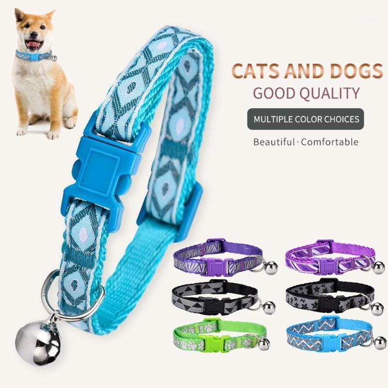 

Easy Wear Cat Dog Pet Collar with Bell Adjustable Buckle Dog Collar Cat Puppy Pet Supplies Accessories Small Chihuahua Name1