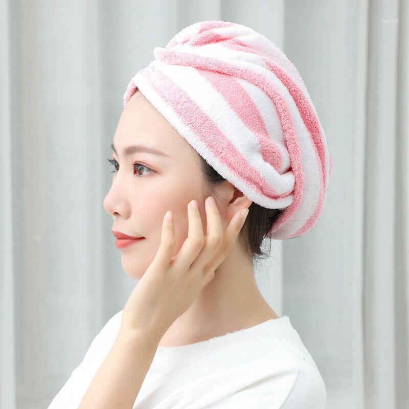 

QUICK DRY MAGIC HAIR TURBAN TOWEL MICROFIBRE HAIR WRAP BATH TOWEL CAP HAT1