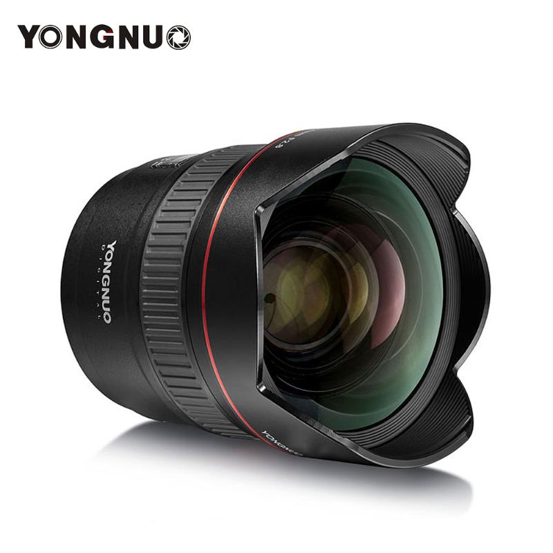 

Yongnuo Lens YN14mm F2.8 AF MF Autofocus Ultra Wide Angle Prime Lens 14mm for Canon 5D Mark III IV 800D 760D 80D 7D DSLR Camera