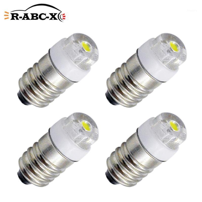 

4 pcs COB Upgrade LED Bulb 3 6 Cell C D Model 0.5W E10 3v 4.5v 6v 12v 3-18v 5-24v Replace Torchlight White Warm white1, As pic