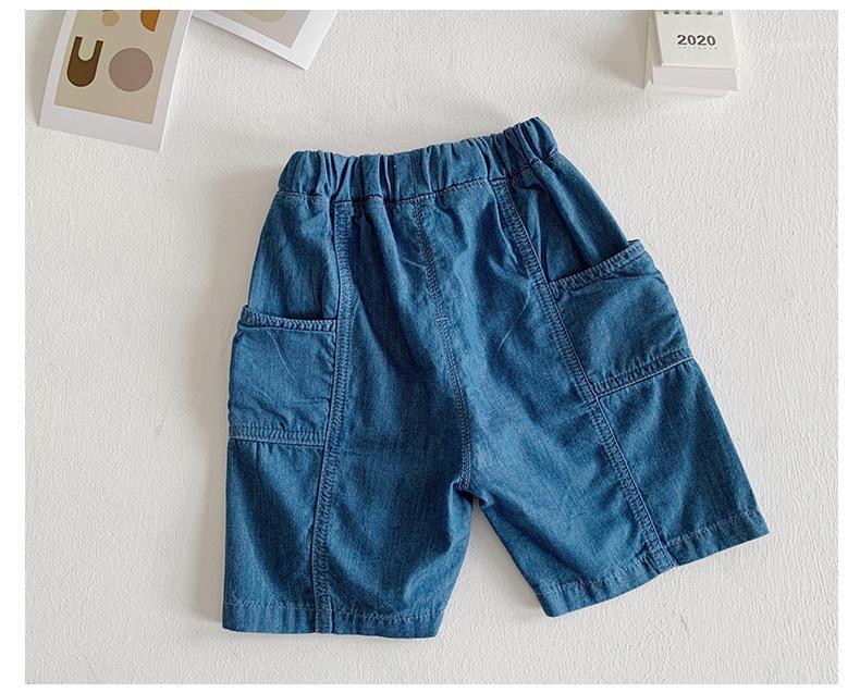 

Summer Toddler Boys Shorts Casual Loose Denim Shorts for Boy Kids Pants 2 3 4 5 6 7 Years Baby Child Jeans 2020 New1, Blue