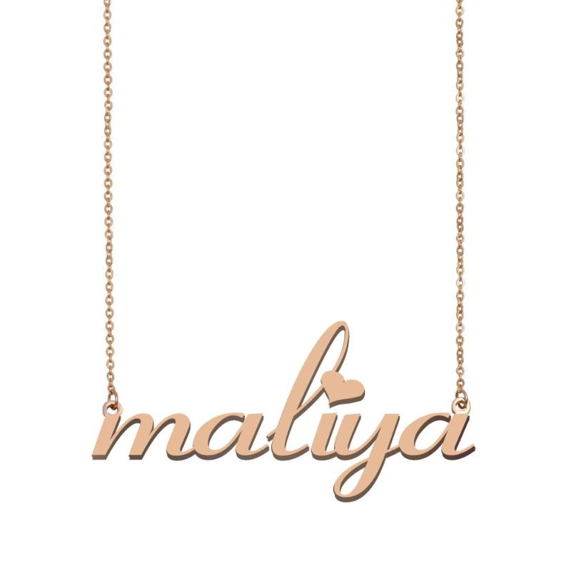 

maliya Name Necklace , Custom Name Necklace for Women Girls Best Friends Birthday Wedding Christmas Mother Days Gift