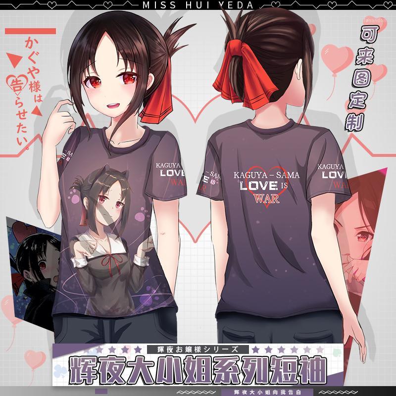 

Anime Kaguya-sama: Love Is War Cosplay Casual Student Cartoon Round Neck Short sleeve T-shirt Tee Tops Men Women Fashion Summer1, 07
