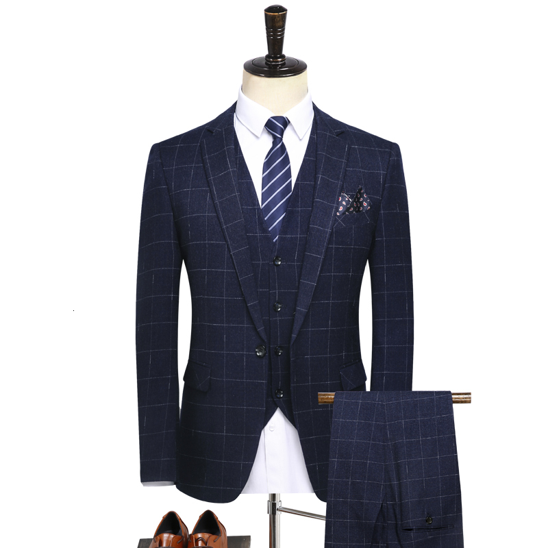 

2021 New Men's Suits Three-piece Men Single-breasted Wedding Suit Classic Size S-4xl Z376, Games