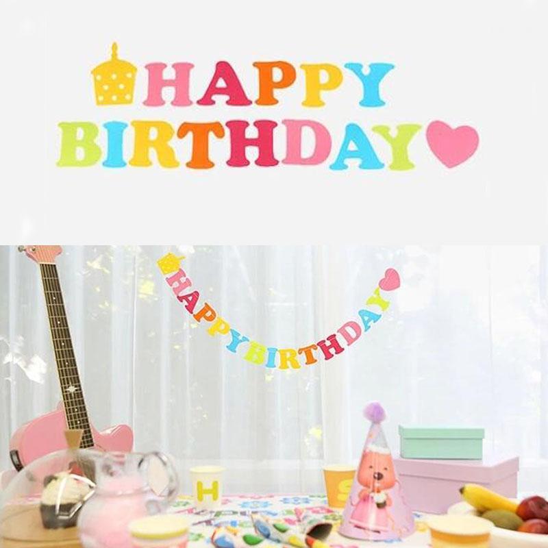 

fabric Flag Party bell garland Decoration Banner Bunting for birthday event1