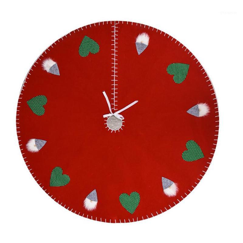 

2020 Merry Christmas Tree Skirts Mat Non-woven Fabric Love Print Home Christmas Supplies Party Tree New Year Decoration1