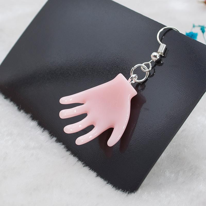 

Dangle & Chandelier 1pair Angel Palm Halloween Creepy Earrings For Women Punk Resin Hand Drop Party Jewelry