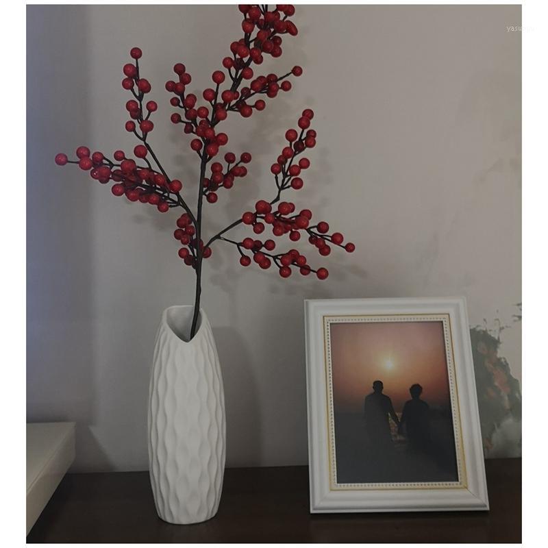 

Drawing Room Desktop Decor Hydroponic Plant Small Vase Ceramic Brief Ikebana Flower Bottle Ripple Art Flower Pot Home Decoration1