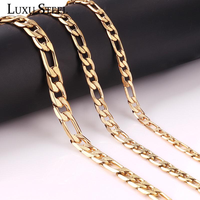 

LUXUSTEEL Mens Necklaces Width 6mm 8mm 10mm Stainless Steel Women Jewelry Choker Gothic Collier