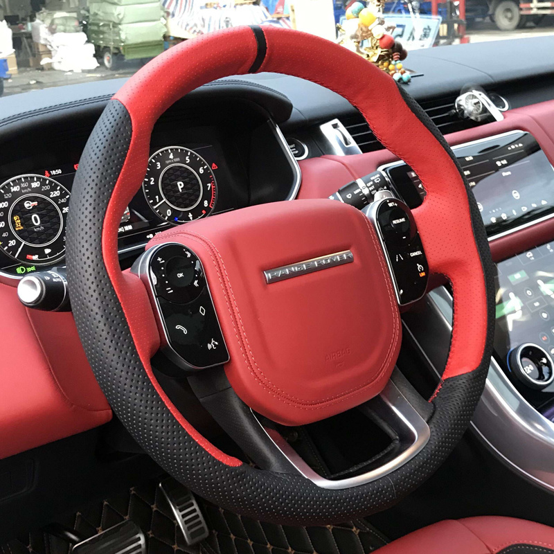 

Range Rover Sport executive discovery 5 4 Aurora hand sewn leather suede steering wheel handle cover