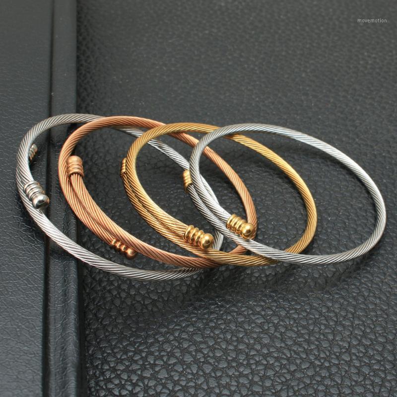 

4 Colors Fashion Stainless Steel Jewelry Simple Bangle Bracelet Hot For Women Gift BRYZ0471