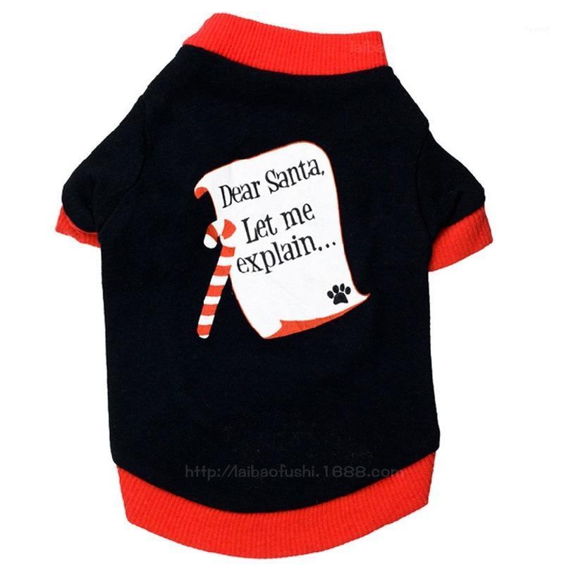 

Christmas Dog Clothes Cartoon Clothing for Dogs Shirt Pet Outfits Cute Fun Spring Autumn Letter Print Envelope Ropa Para Perro1