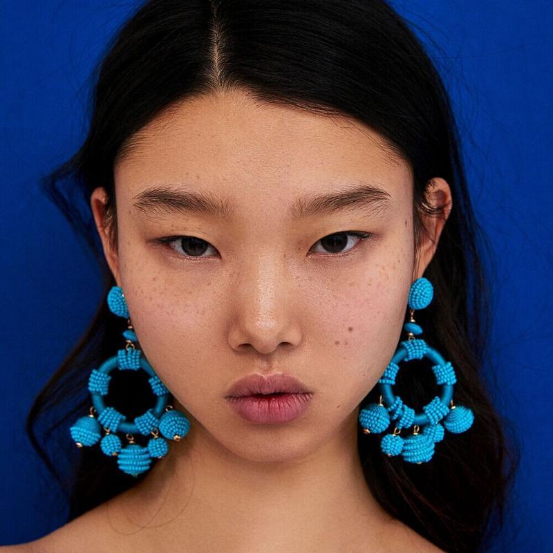 

Wholesale 8 Colors Fashion Drop Earrings Acrylic Earrings Beaded Jewelry Making Balls Dangle Women Engagement Jewelry