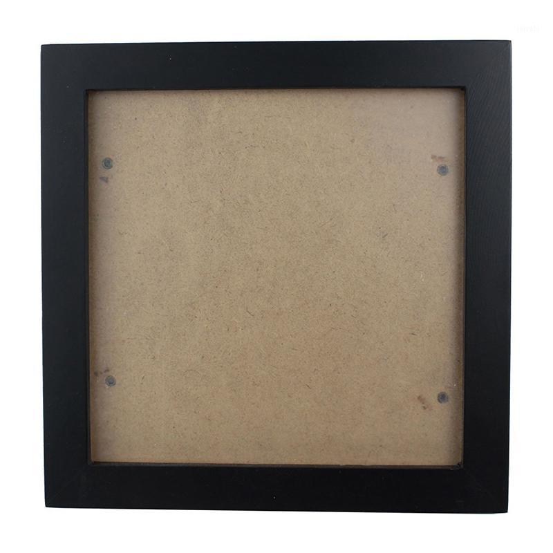 

Square Thick Pine Wood Photo Frame Wall Picture Frame (Black,6 Inch)1