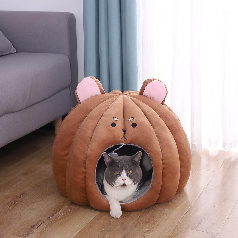 

Short Plush Cat Bed Cozy Pet Cat House Cute Animal Pattern Dog Beds Sleeping Nest Small Dog Cats Accessories Pets Sleep Supplies1