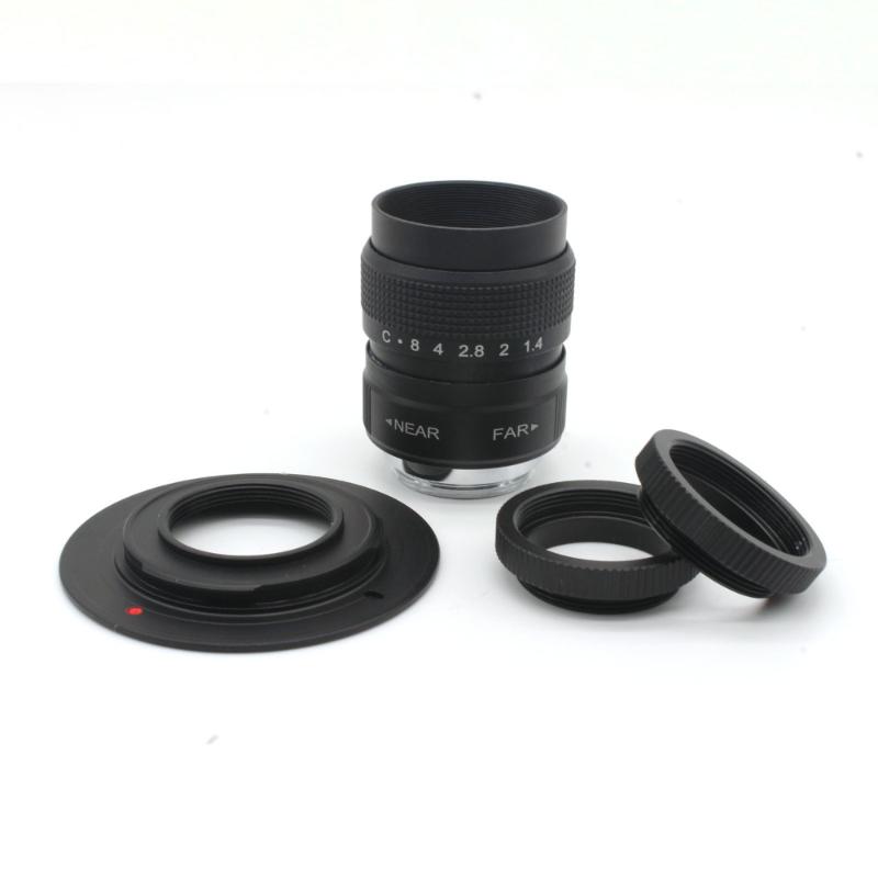 

25mm F1.4 CCTV TV Movie lens + Mount for Sony NexFujian +marco ring