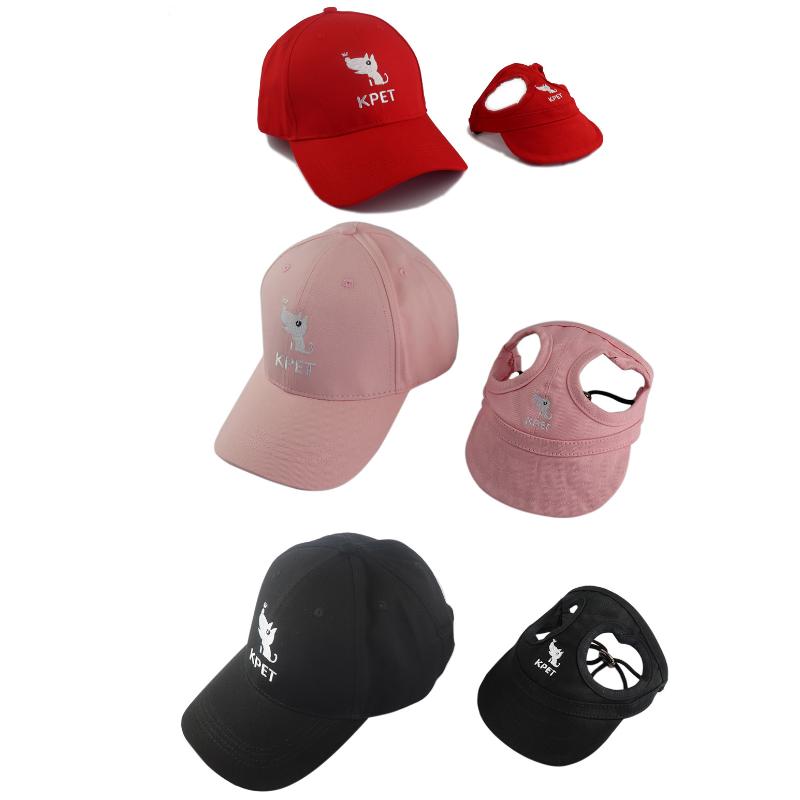 

Pet Dog Family Hat Parent Child Mounted Baseball Cap Head Accessories Sun Hat Outdoor Travel Lovers of Pairlook Sports Dog Caps, Black