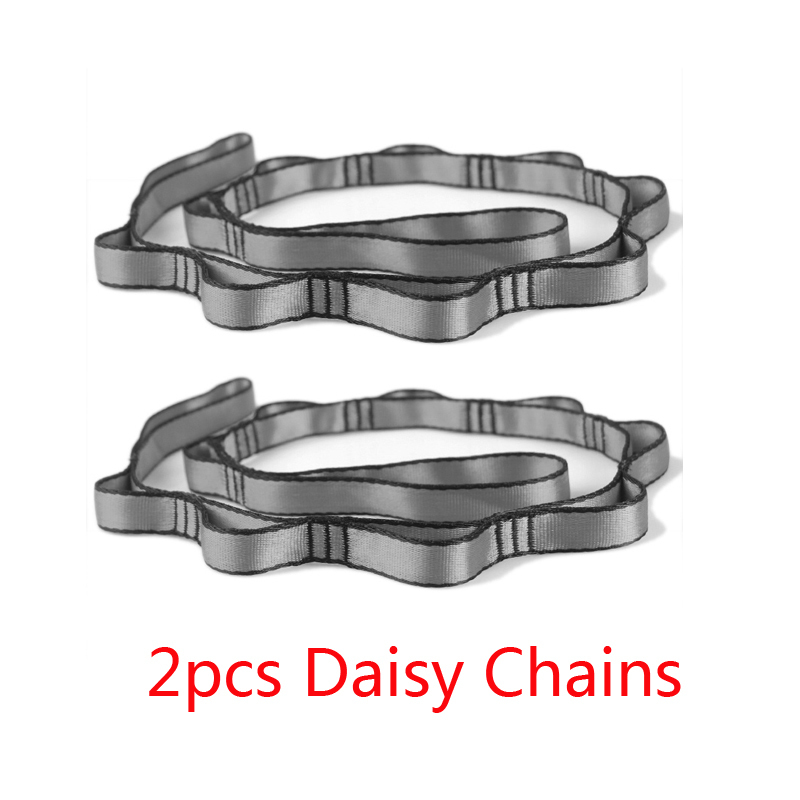 

2 PCS Extender Strap Rope Daisy Chain Aerial Hammock Swing Anti-Gravity Extend Belts for Yoga Training Camp 201124, Black