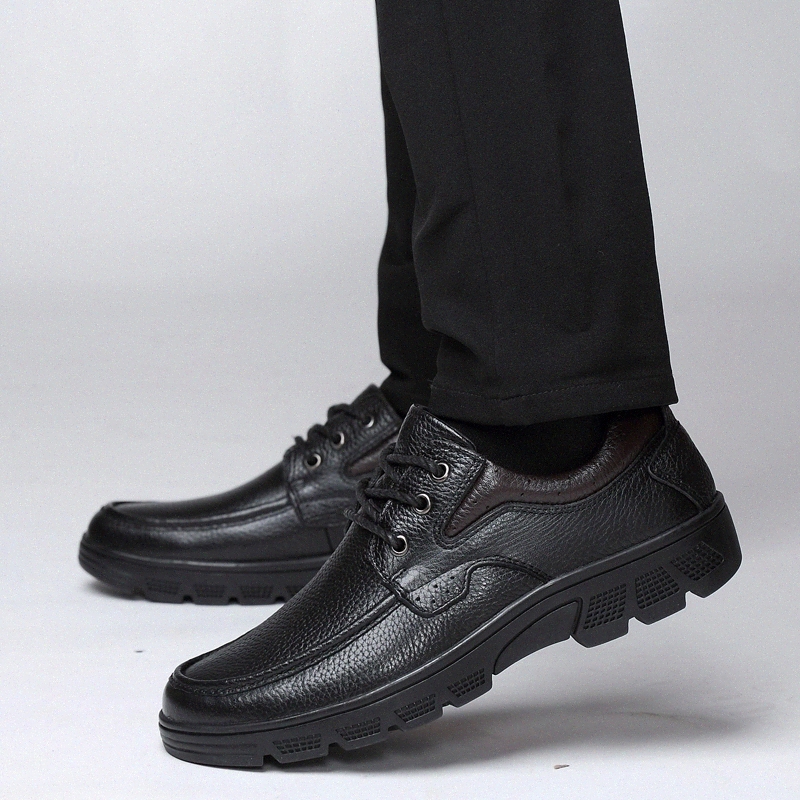 

Fashion Men's Casual Comfortable Lightweight Breathable Men's genuine Leather Shoes Winter Leather Men's Shoes big size 50 #cC8y