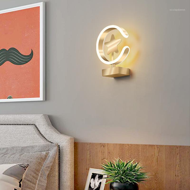 

Nordic Simple Modern Bedside Wall Lamp Luxury Living Room Background Wall Light Corridor Sconce Light LED1