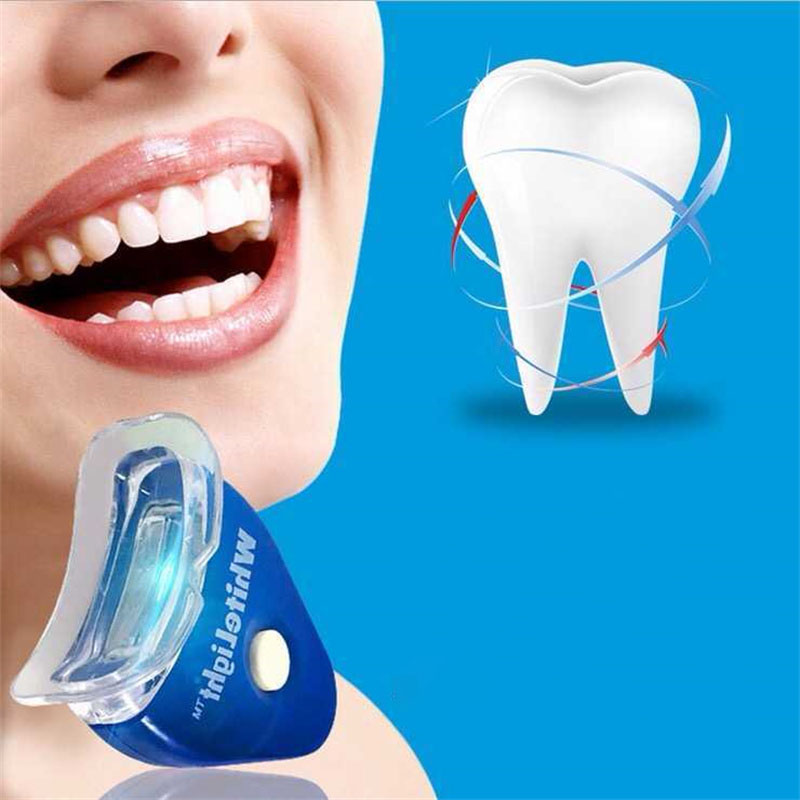 

Whitening and Remove Yellow Teeth with Beauty Gel Light Blue Teeth Cleaning Device Fast and Effective White Teeth Appliance