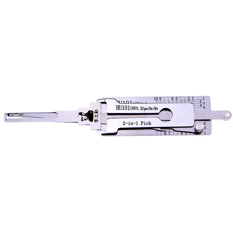 

Lishi 2 in 1 HU101 (10) v.3 locksmith picking tool car is specially used for ignition lock, Lishi reads Lishi tool set